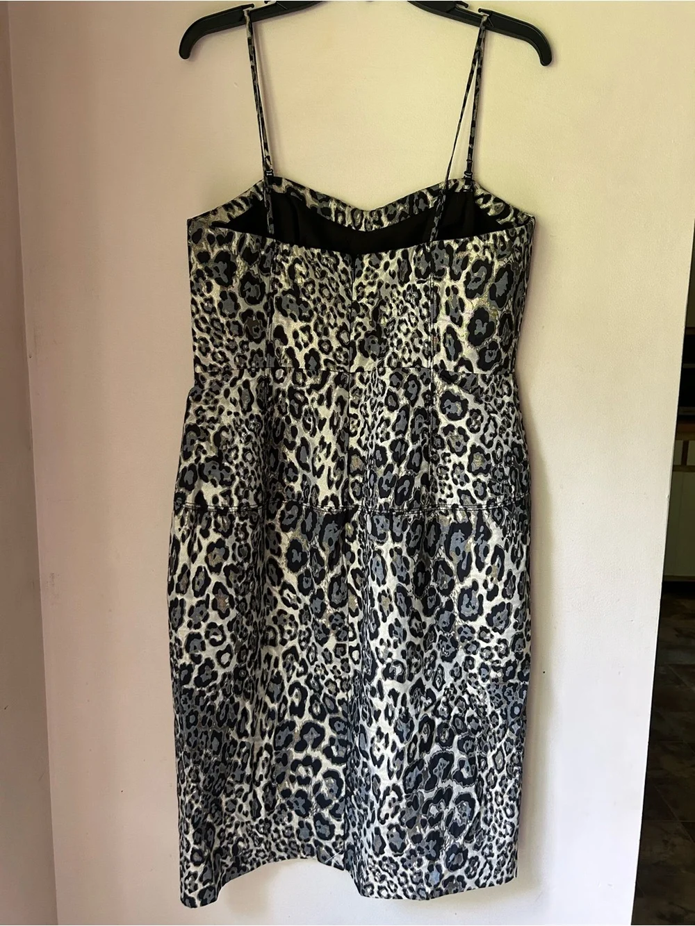 NWT J. Crew Metallic Leopard Print Cocktail Dress